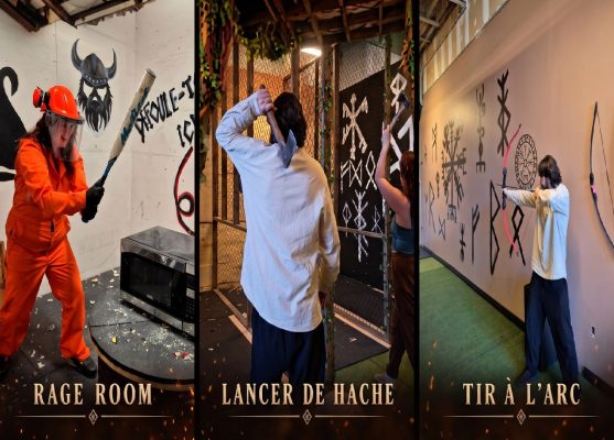 Forfait Bundle combinant Rage Room, lancer de hache et tir à l'arc chez Les Enragés à Saint-Eustache